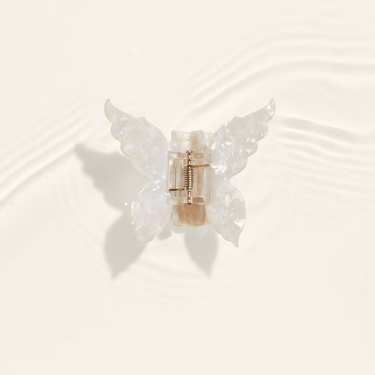 The Sky butterfly claw clip white