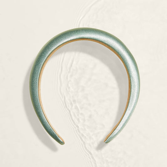 The Tai padded headband soft green