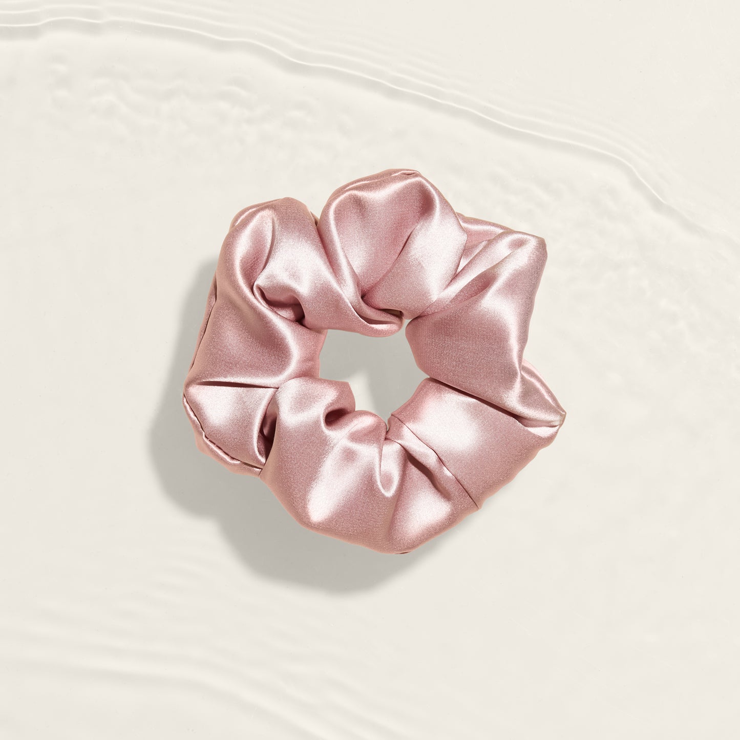 The Kate silk scrunchie medium soft pink