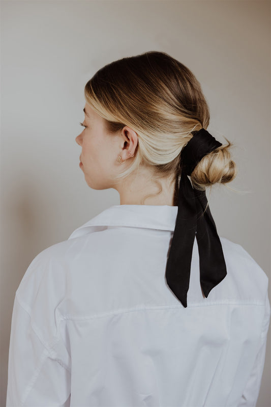 The Naomi hair scarf black